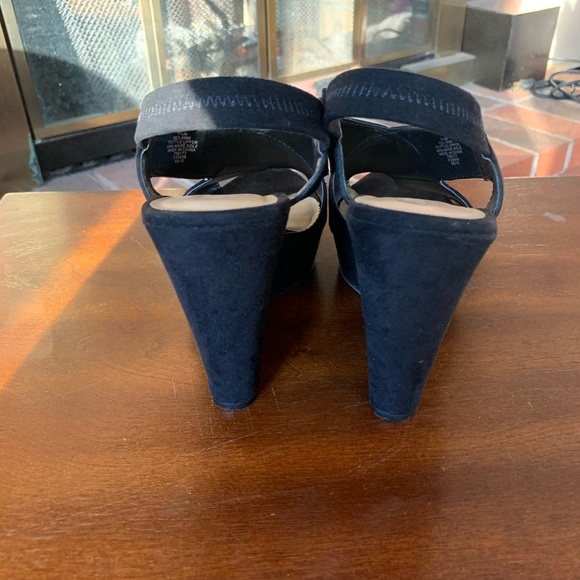 Black Suede Wedges ❣️ NWOT - Picture 3 of 5